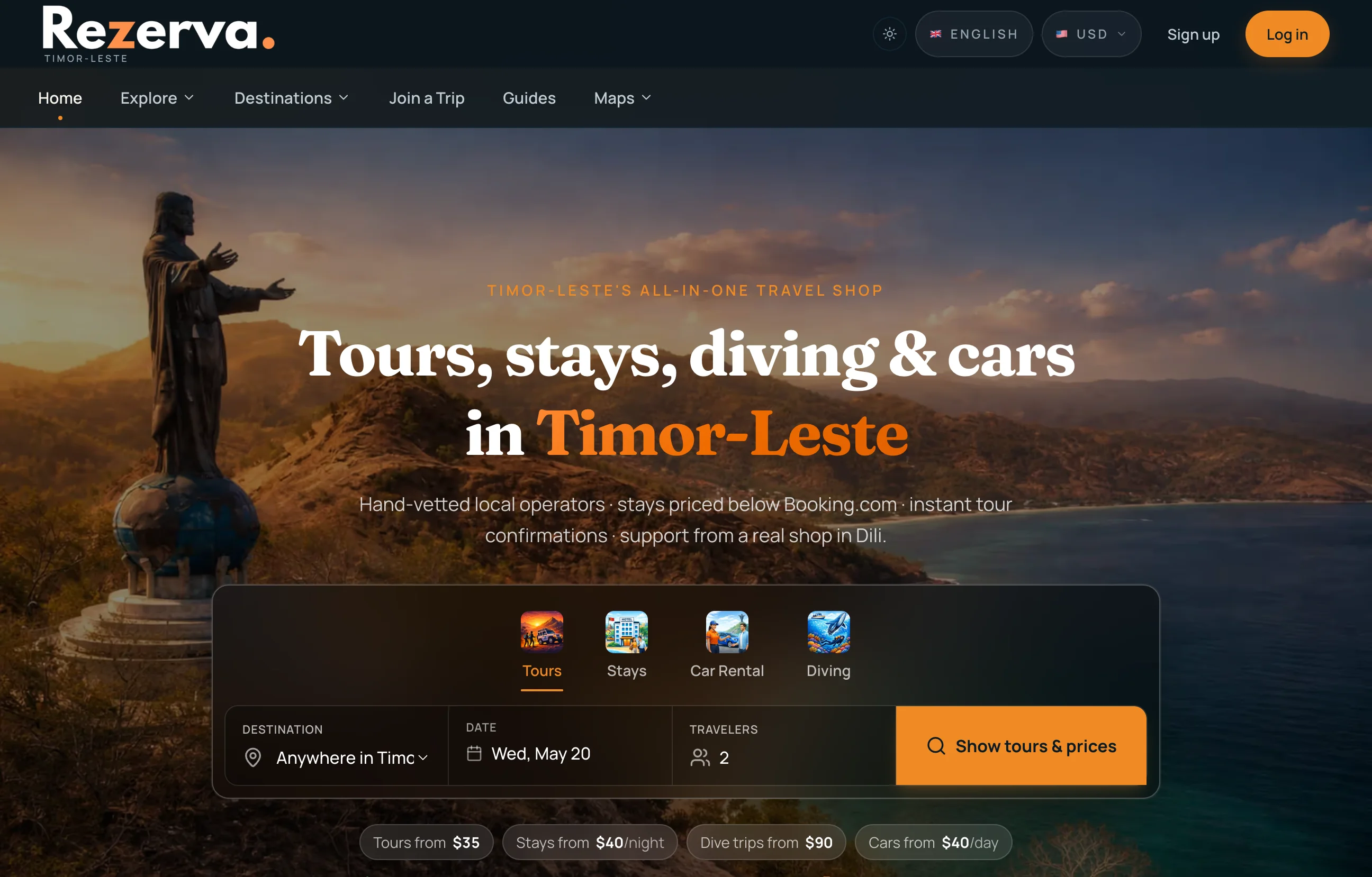 Rezerva — Timor-Leste's tourism booking marketplace